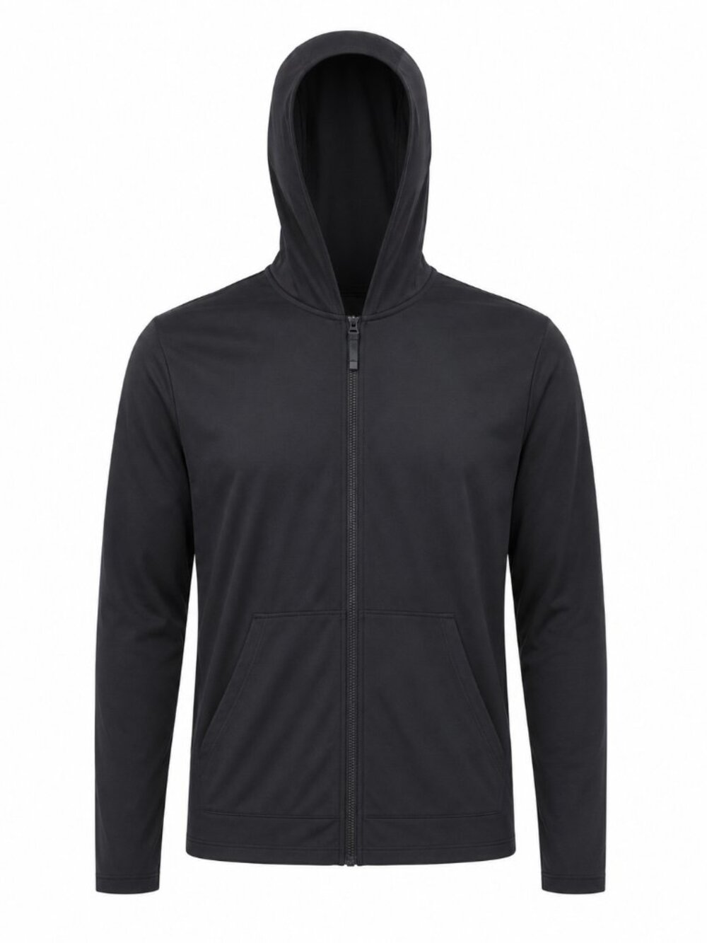 Lands' End Womens' SunShade UPF 50 Hooded Zip Front Rash Guard Petite